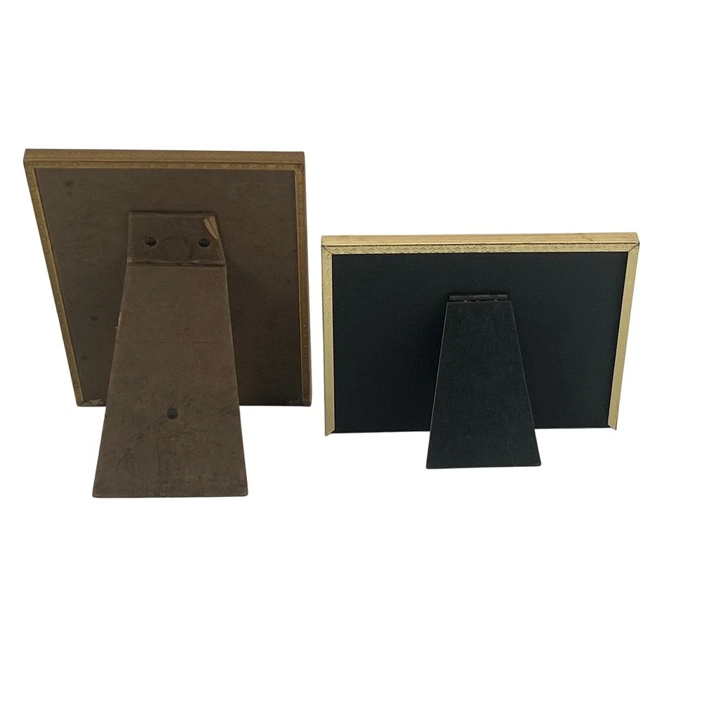 Vintage Picture Frame Set Metal Gold Hollywood Regency Gallery Wall 5x7 4x6